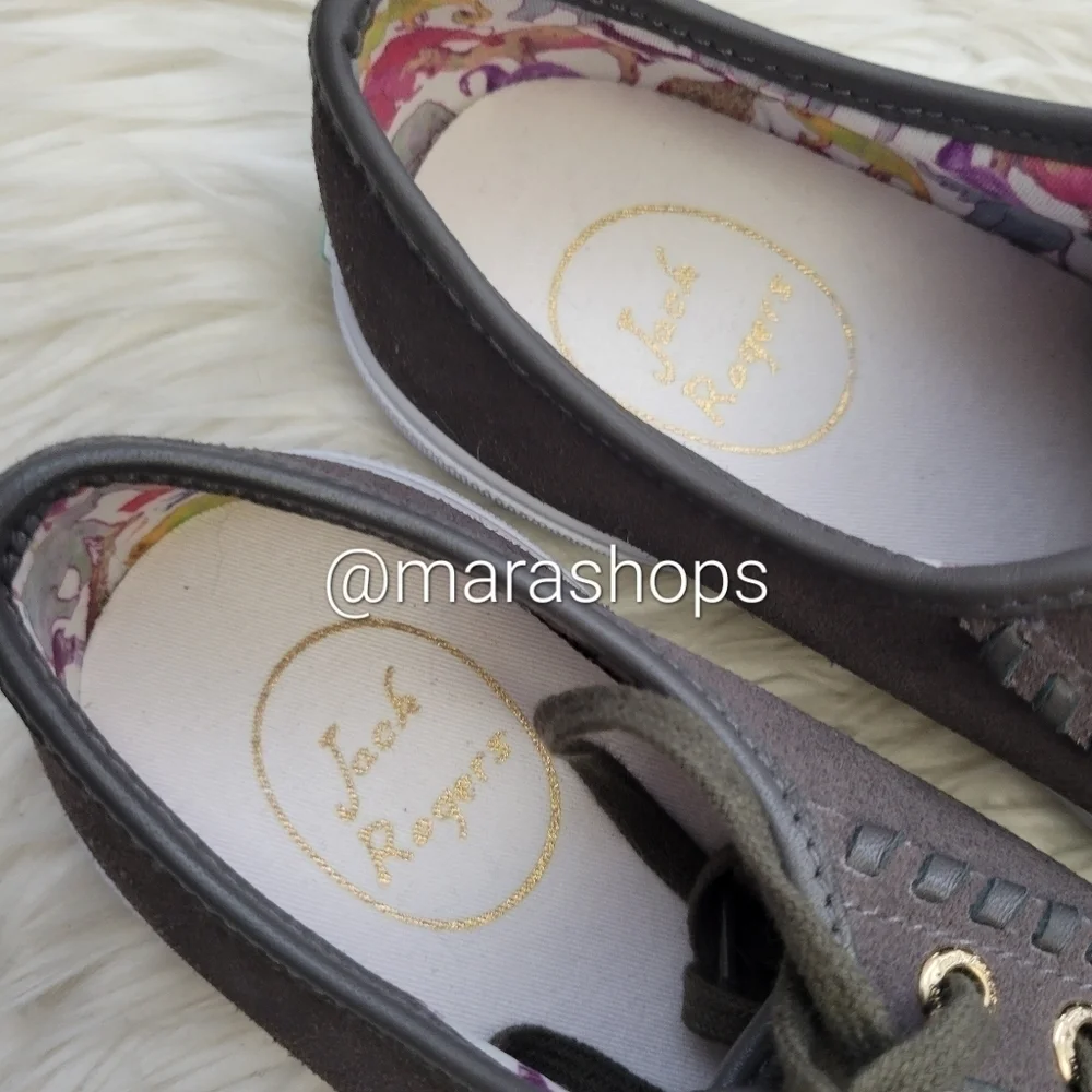 Jack Rogers Carter Grey Suede Sneakers